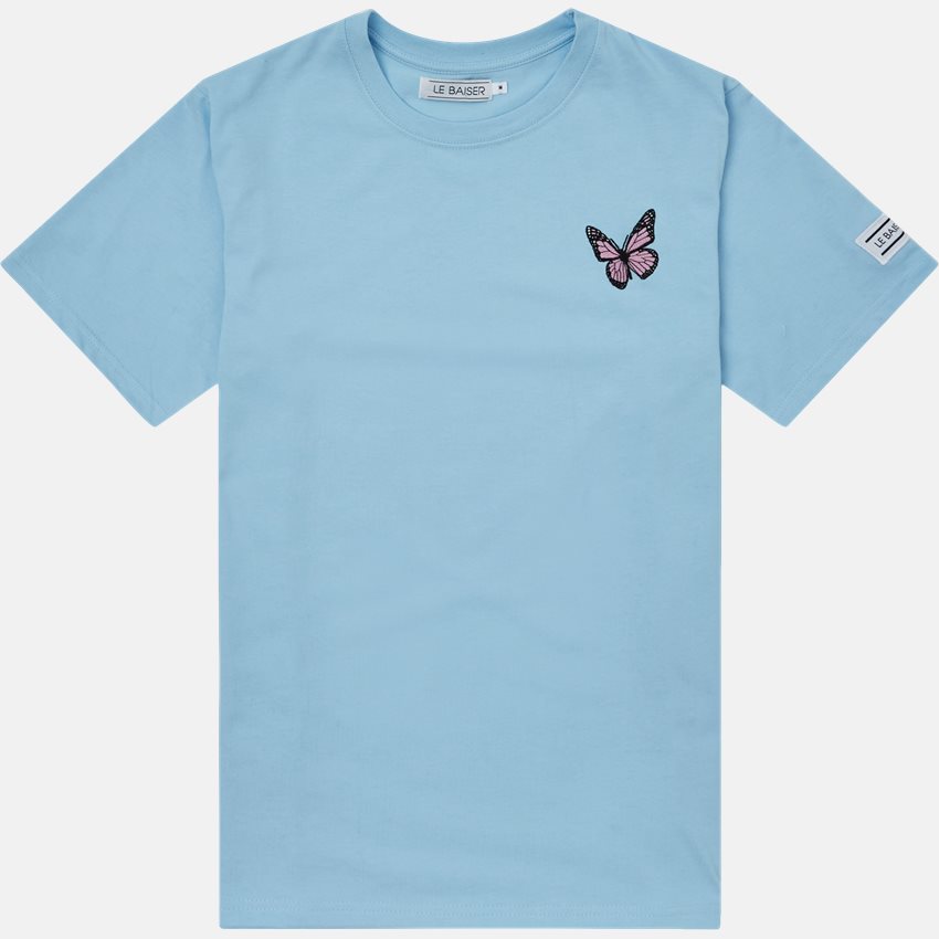 Le Baiser T-shirts BUTTERFLY ICE BLUE
